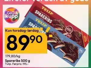 Gigaboks Spareribs, NOK 89.9 tilbud