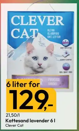 Gigaboks Kattesand lavender 6 l, NOK 129 tilbud