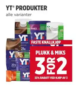 Meny YT PRODUKTER tilbud