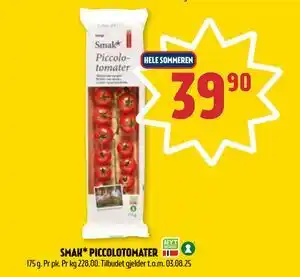 Coop Prix SMAK* PICCOLOTOMATER, NOK 39.9 tilbud