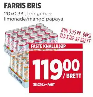 Meny FARRIS BRIS, NOK 119 tilbud
