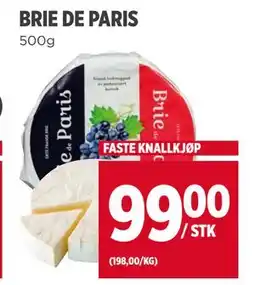 Meny BRIE DE PARIS, NOK 99 tilbud