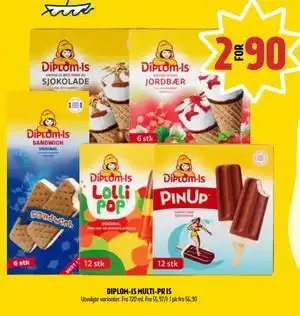 Coop Prix DIPLOM-IS MULTI-PK IS, NOK 90 tilbud