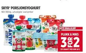 Meny SKYR PORSJONSYOGHURT tilbud