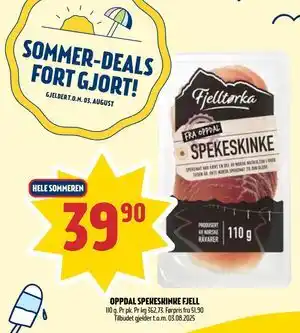 Coop Prix OPPDAL SPEKESKINKE FJELL, NOK 39.9 tilbud