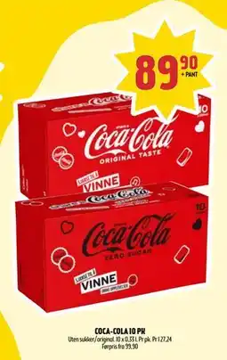 Coop Prix COCA-COLA 10 PK, NOK 89.9 tilbud