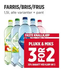 Meny FARRIS/BRIS/FRUS tilbud