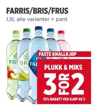 Meny FARRIS/BRIS/FRUS tilbud