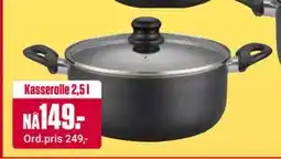 Europris Kasserolle 2,5 l, NOK 149 tilbud