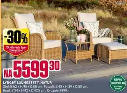 Europris LYNGBY LOUNGESETT, NATUR, NOK 5599.3 tilbud