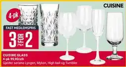 Europris CUISINE GLASS, NOK 99.9 tilbud