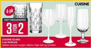 Europris CUISINE GLASS, NOK 99.9 tilbud