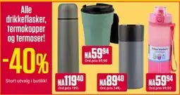 Europris Alle drikkeflasker, termokopper og termoser! tilbud