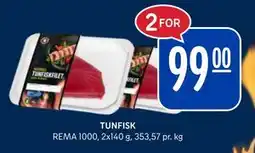 Rema 1000 TUNFISK, NOK 99 tilbud
