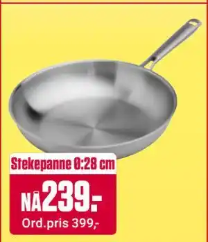 Europris Stekepanne Ø:28 cm, NOK 239 tilbud