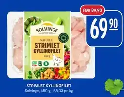 Rema 1000 STRIMLET KYLLINGFILET, NOK 69.9 tilbud