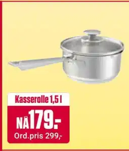 Europris Kasserolle 1,5 l, NOK 179 tilbud