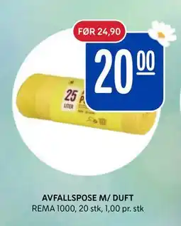 Rema 1000 AVFALLSPOSE M/ DUFT, NOK 20 tilbud