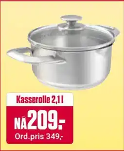 Europris Kasserolle 2,1 l, NOK 209 tilbud