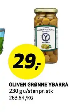 Bunnpris OLIVEN GRØNNE YBARRA, NOK 29 tilbud
