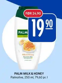 Rema 1000 PALM MILK & HONEY, NOK 19.9 tilbud