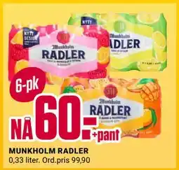 Europris MUNKHOLM RADLER, NOK 60 tilbud