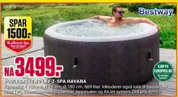 Europris BOBLEBASSENG LAY-Z-SPA HAVANA, NOK 3499 tilbud