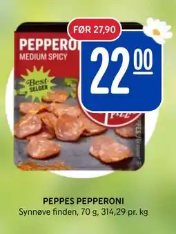 Rema 1000 PEPPES PEPPERONI, NOK 22 tilbud