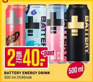 Europris BATTERY ENERGY DRINK, NOK 40 tilbud