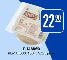 Rema 1000 PITABRØD, NOK 22.9 tilbud