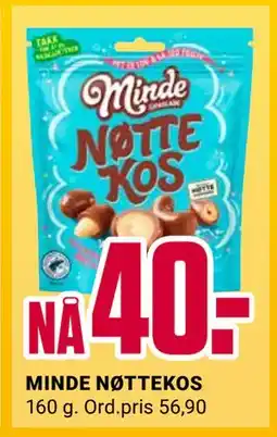 Europris MINDE NØTTEKOS, NOK 40 tilbud