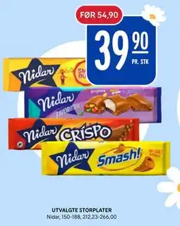 Rema 1000 UTVALGTE STORPLATER, NOK 39.9 tilbud