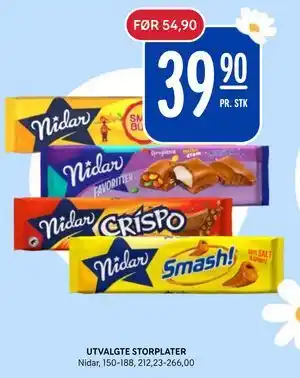 Rema 1000 UTVALGTE STORPLATER, NOK 39.9 tilbud