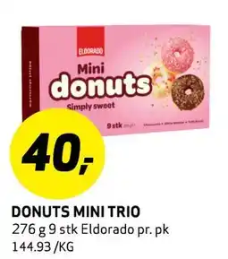 Bunnpris DONUTS MINI TRIO, NOK 40 tilbud