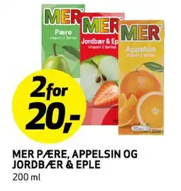 Bunnpris MER PÆRE, APPELSIN OG JORDBÆR & EPLE, NOK 20 tilbud