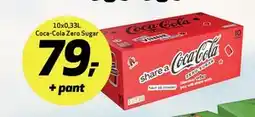 Bunnpris 10x0,33L Coca-Cola Zero Sugar, NOK 79 tilbud