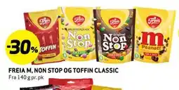 Bunnpris FREIA M, NON STOP OG TOFFIN CLASSIC tilbud