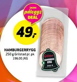 Bunnpris HAMBURGERRYGG, NOK 49 tilbud