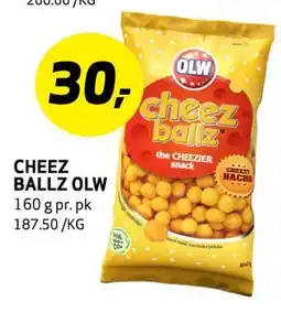Bunnpris CHEEZ BALLZ OLW, NOK 30 tilbud