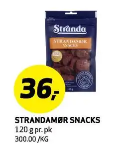 Bunnpris STRANDAMØR SNACKS, NOK 36 tilbud
