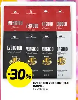 Bunnpris EVERGOOD 250 G OG HELE BØNNER tilbud