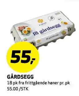 Bunnpris GÅRDSEGG, NOK 55 tilbud