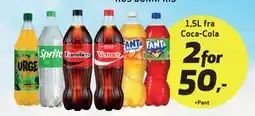 Bunnpris 1,5L fra Coca-Cola, NOK 50 tilbud