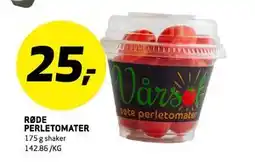 Bunnpris RØDE PERLETOMATER, NOK 25 tilbud