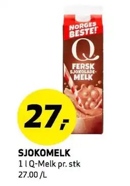 Bunnpris SJOKOMELK, NOK 27 tilbud
