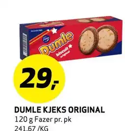 Bunnpris DUMLE KJEKS ORIGINAL, NOK 29 tilbud