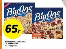 Bunnpris BIG ONE PIZZA CLASSIC OG PEPPERONI, NOK 65 tilbud