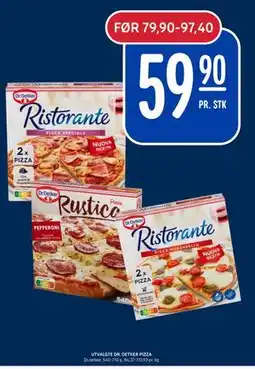Rema 1000 UTVALGTE DR. OETKER PIZZA, NOK 59.9 tilbud