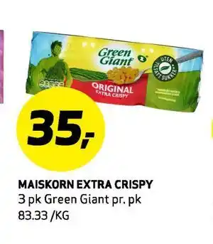 Bunnpris MAISKORN EXTRA CRISPY, NOK 35 tilbud