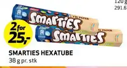 Bunnpris SMARTIES HEXATUBE, NOK 25 tilbud